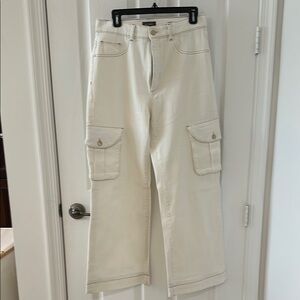 Cream Cargo Pants